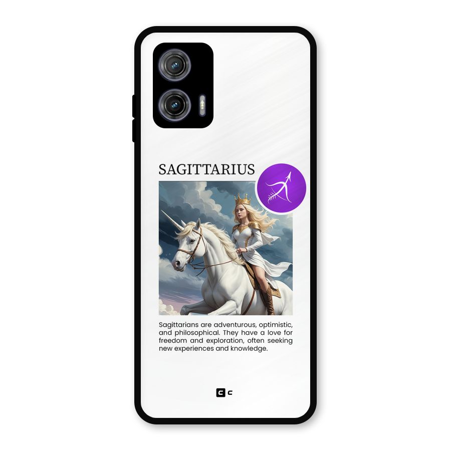 Sparkling Sagittarius Metal Back Case for Moto G73