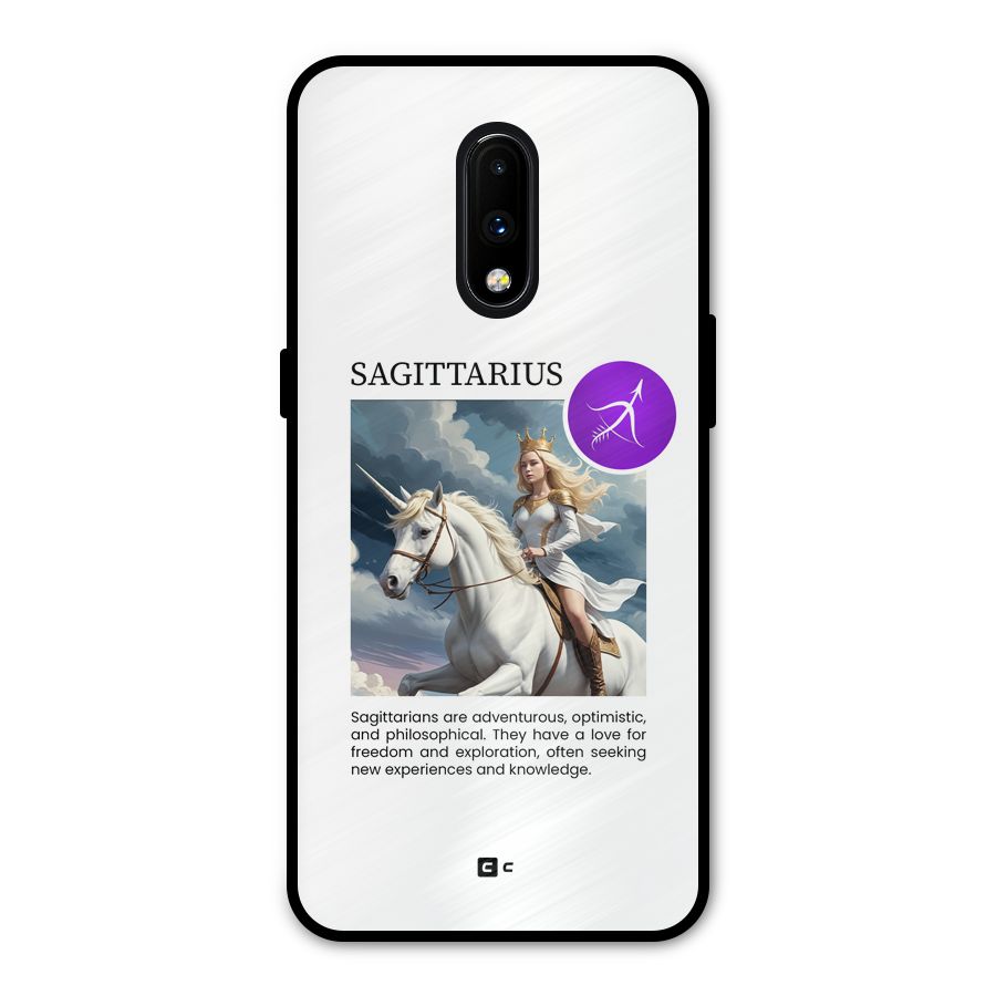 Sparkling Sagittarius Metal Back Case for OnePlus 7