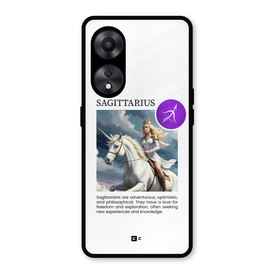 Sparkling Sagittarius Metal Back Case for Oppo A78