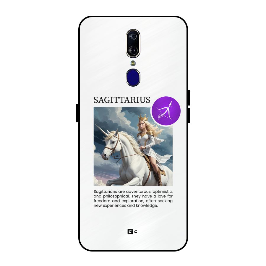 Sparkling Sagittarius Metal Back Case for Oppo F11