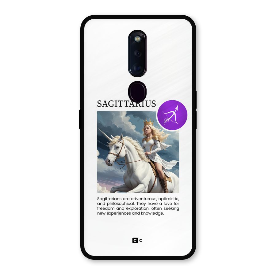 Sparkling Sagittarius Metal Back Case for Oppo F11 Pro
