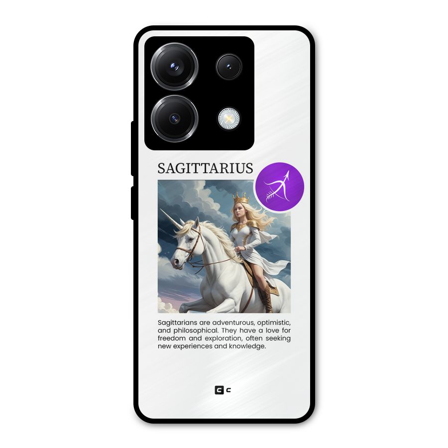 Sparkling Sagittarius Metal Back Case for Poco X6