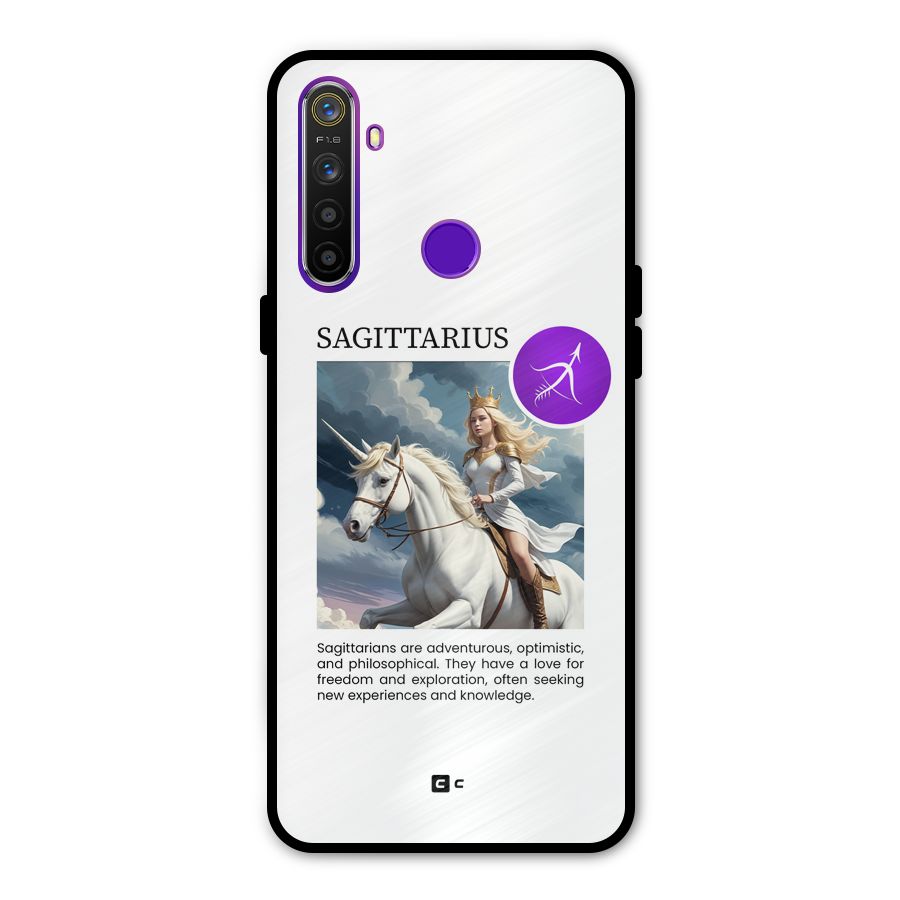 Sparkling Sagittarius Metal Back Case for Realme 5