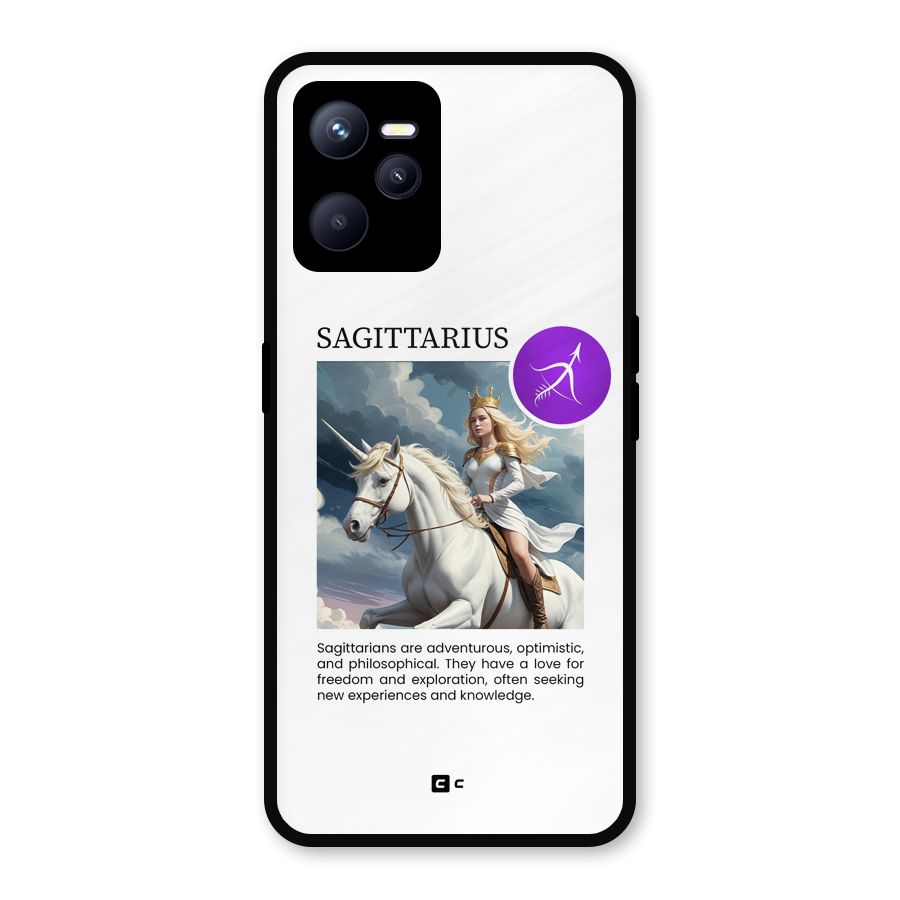 Sparkling Sagittarius Metal Back Case for Realme C35