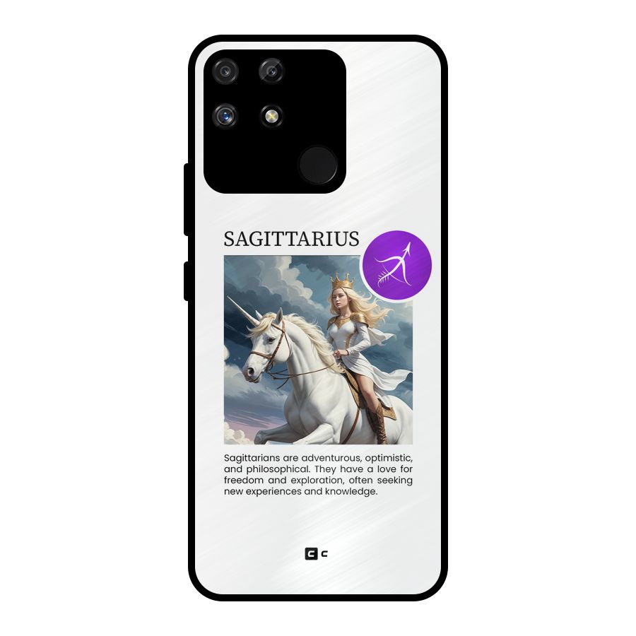 Sparkling Sagittarius Metal Back Case for Realme Narzo 50A