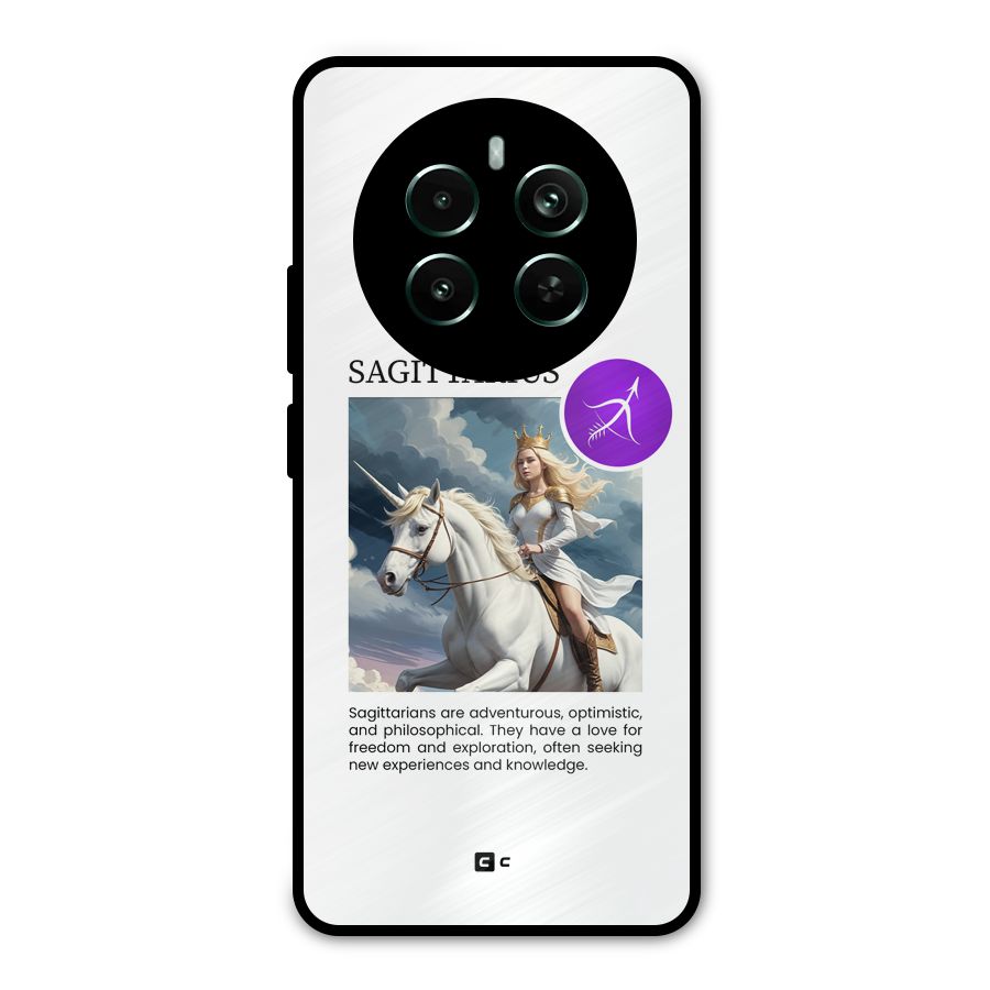 Sparkling Sagittarius Metal Back Case for Realme Narzo 70 Pro