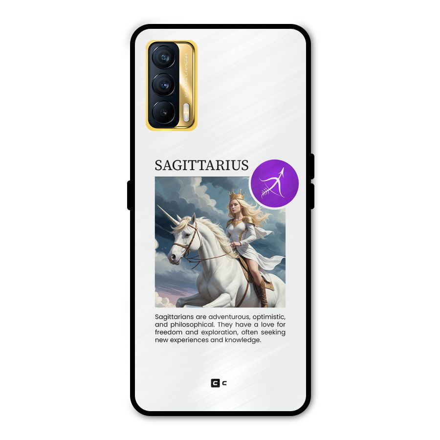 Sparkling Sagittarius Metal Back Case for Realme X7