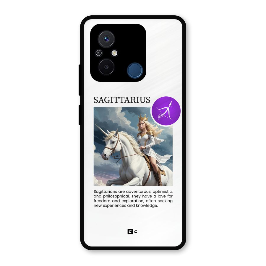 Sparkling Sagittarius Metal Back Case for Redmi 12C