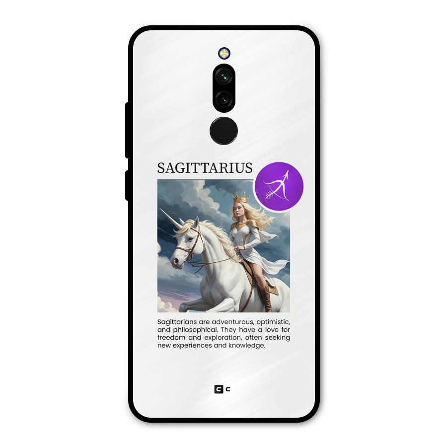 Sparkling Sagittarius Metal Back Case for Redmi 8