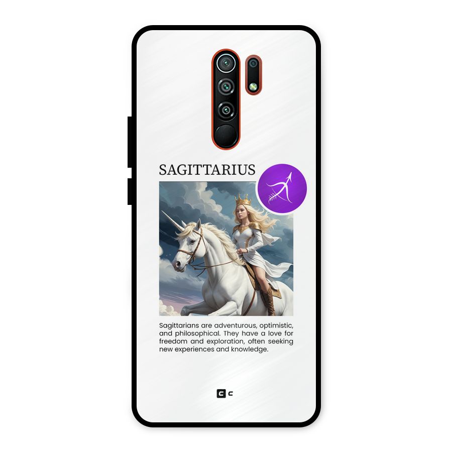 Sparkling Sagittarius Metal Back Case for Redmi 9 Prime