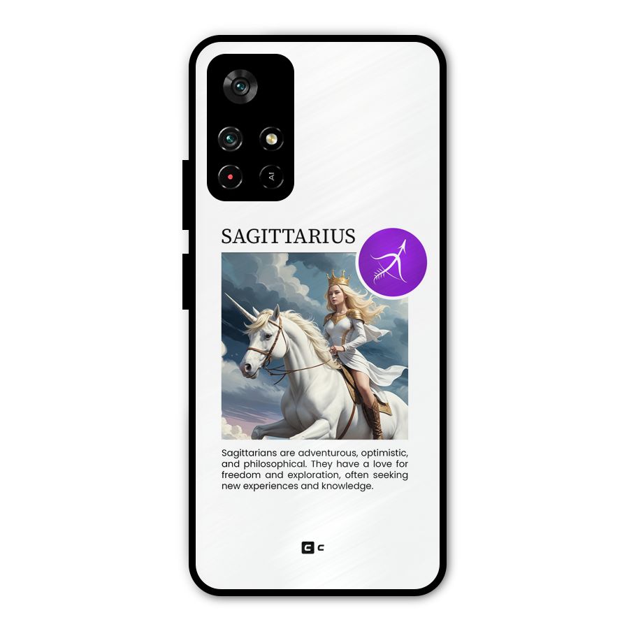 Sparkling Sagittarius Metal Back Case for Redmi Note 11T 5G