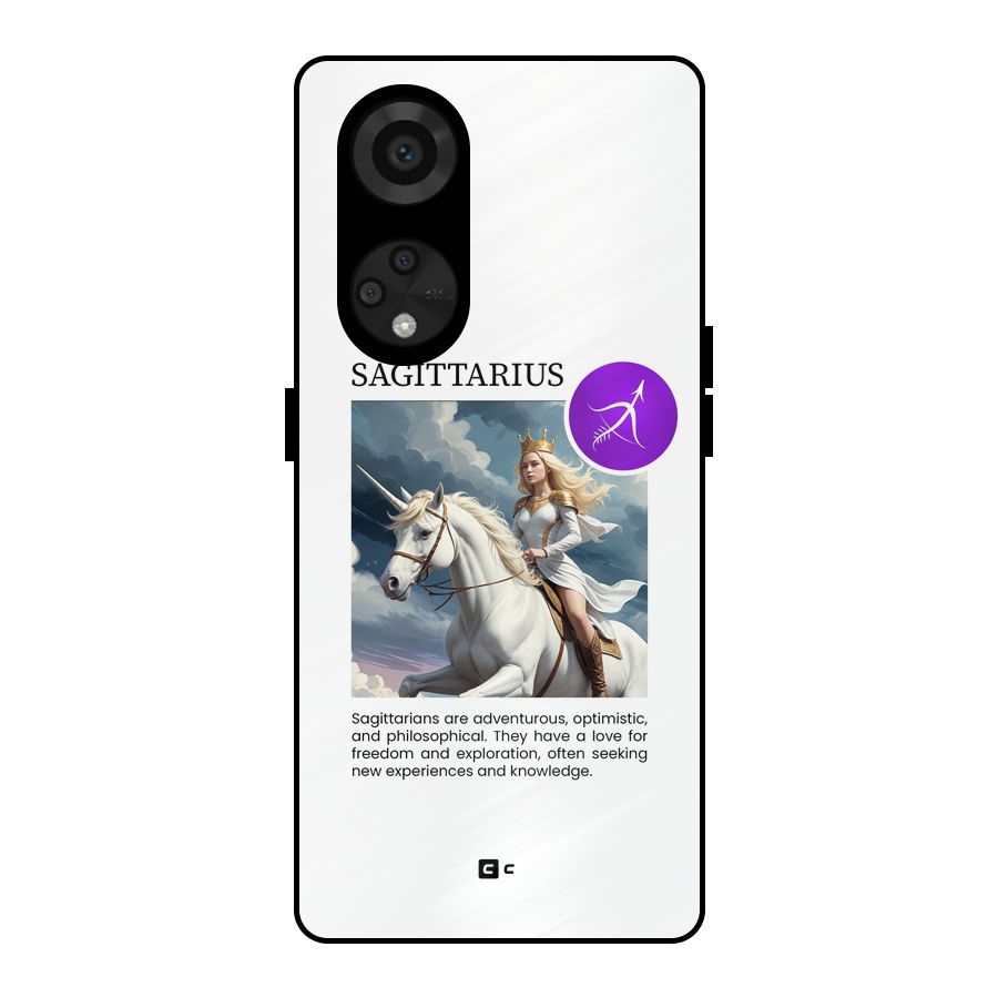 Sparkling Sagittarius Metal Back Case for Reno8 T 5G