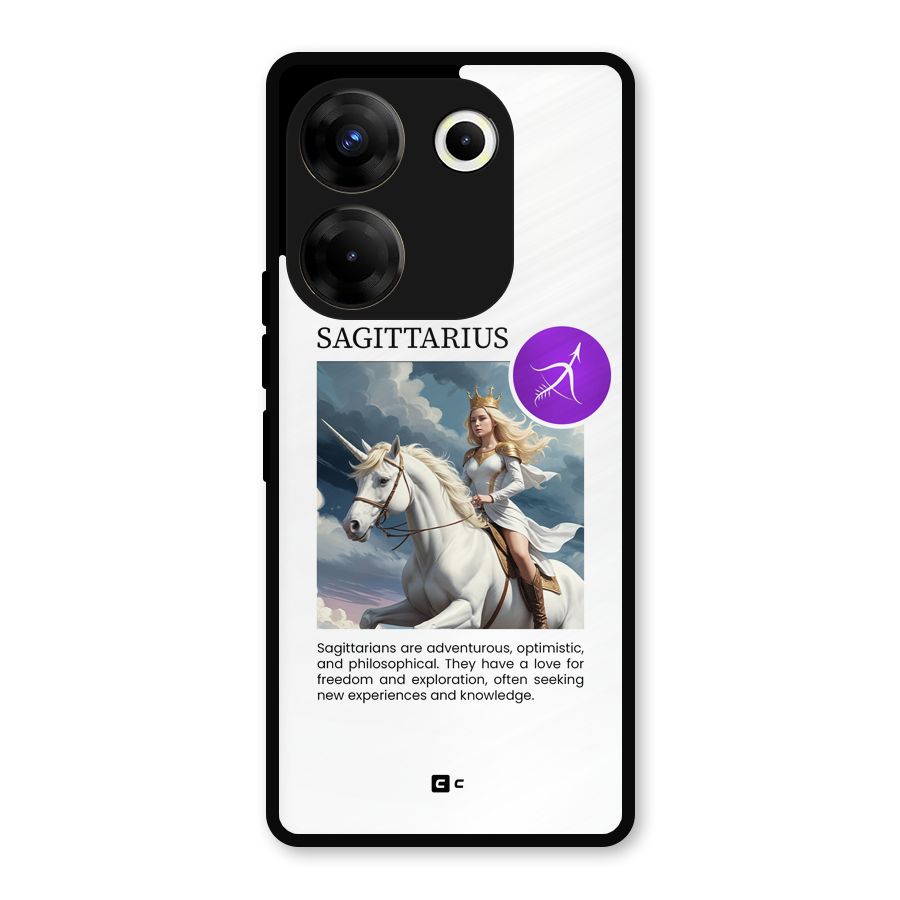 Sparkling Sagittarius Metal Back Case for Tecno Camon 20 Pro