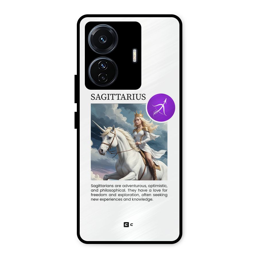 Sparkling Sagittarius Metal Back Case for Vivo T1 Pro