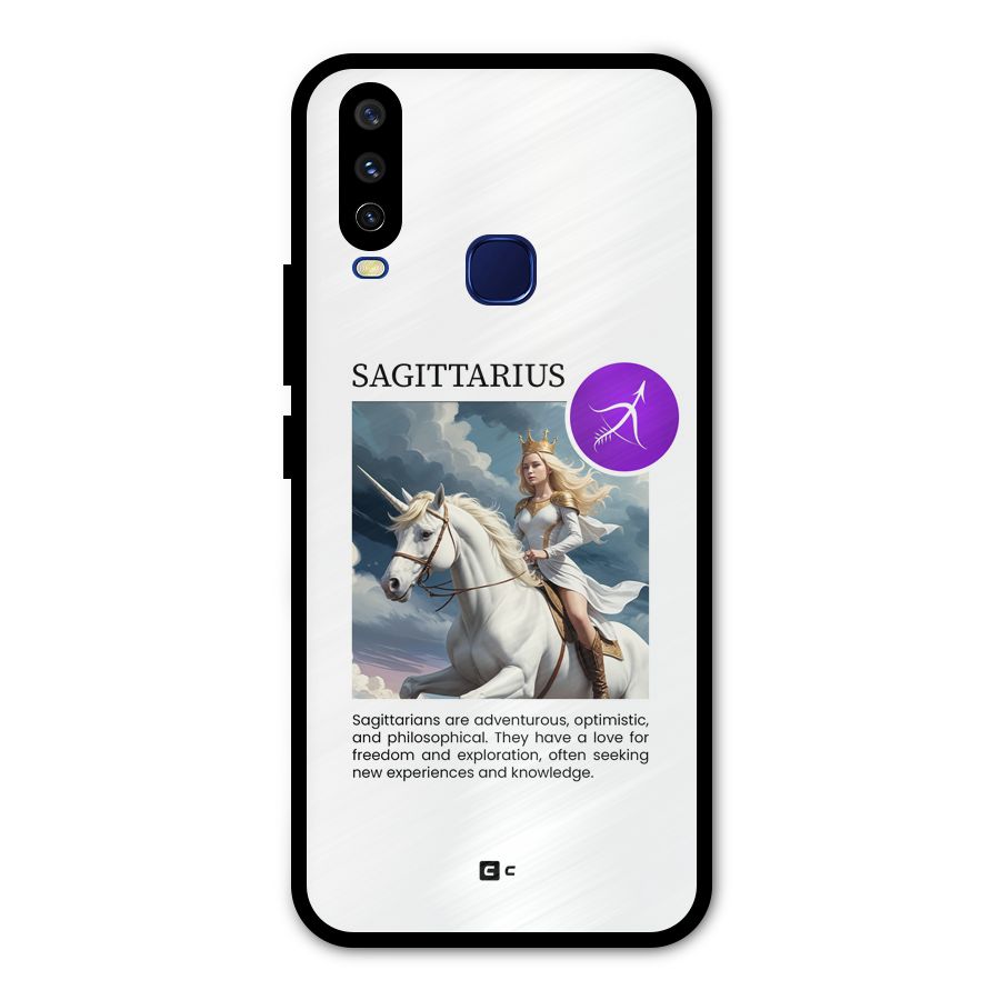 Sparkling Sagittarius Metal Back Case for Vivo U10