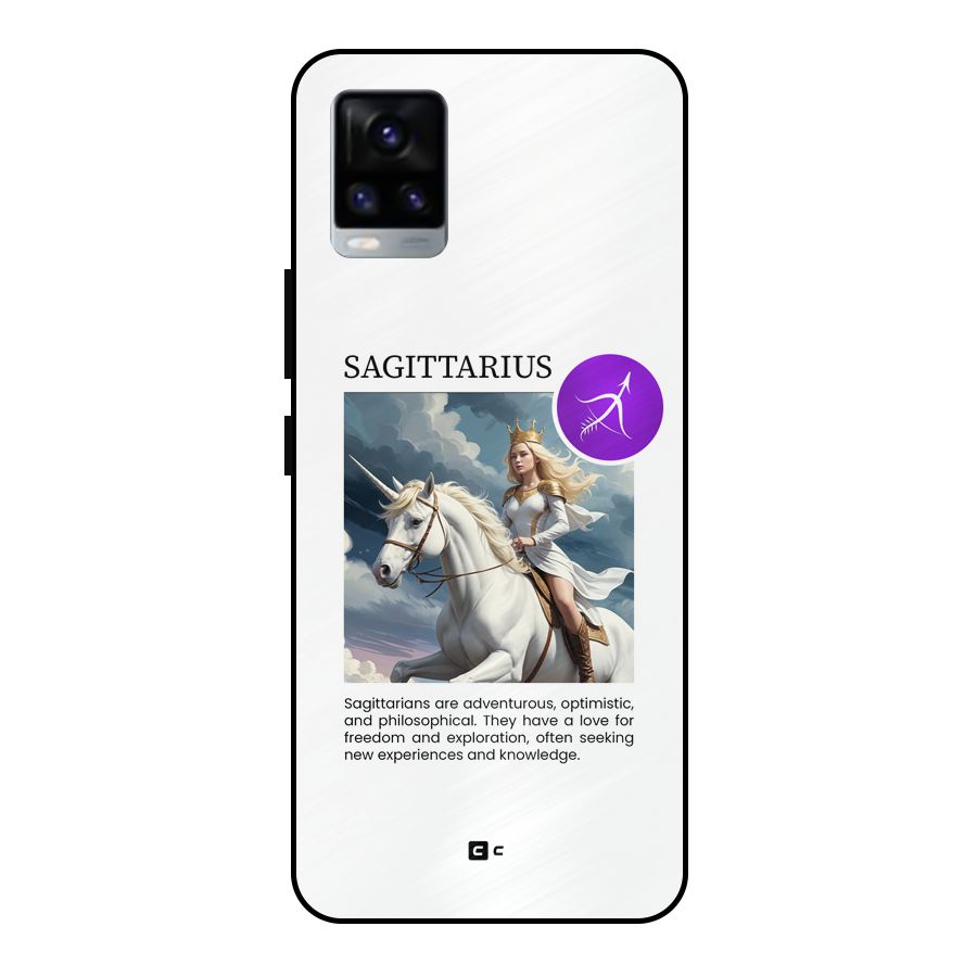 Sparkling Sagittarius Metal Back Case for Vivo V20 2021