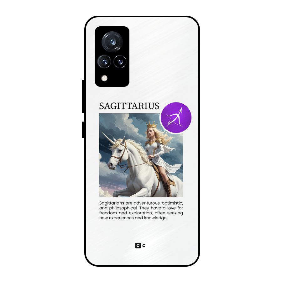 Sparkling Sagittarius Metal Back Case for Vivo V21 5G