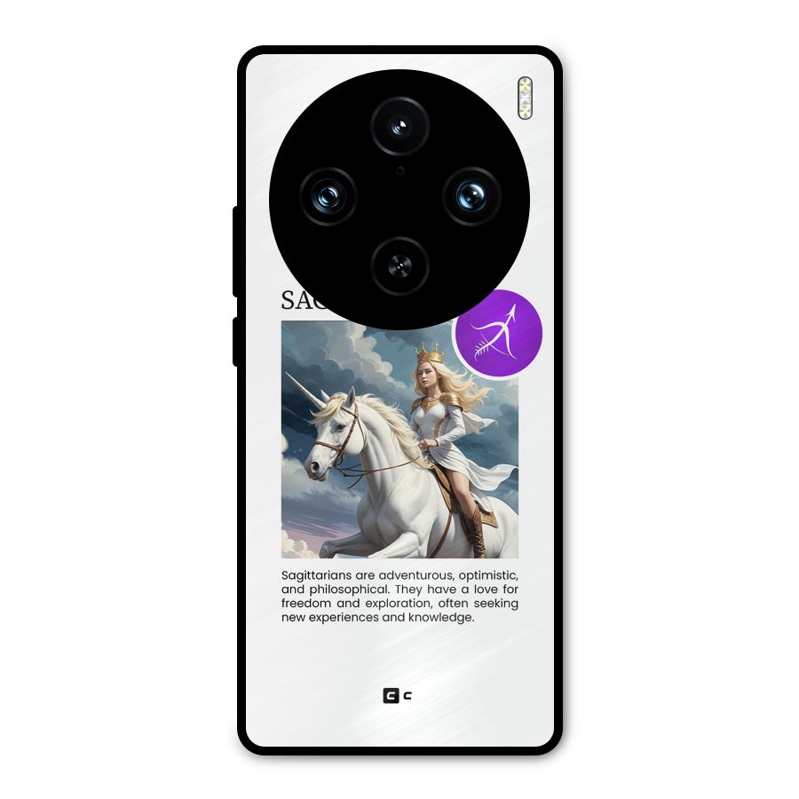 Sparkling Sagittarius Metal Back Case for Vivo X100 Pro