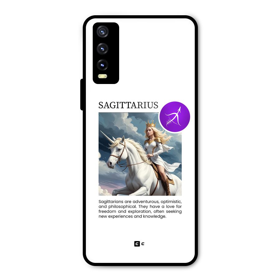 Sparkling Sagittarius Metal Back Case for Vivo Y20