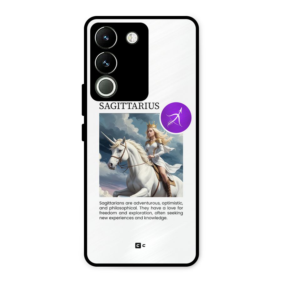 Sparkling Sagittarius Metal Back Case for Vivo Y200