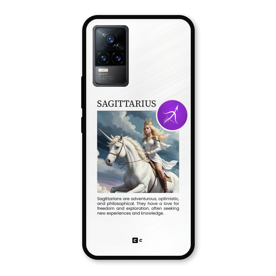 Sparkling Sagittarius Metal Back Case for Vivo Y73
