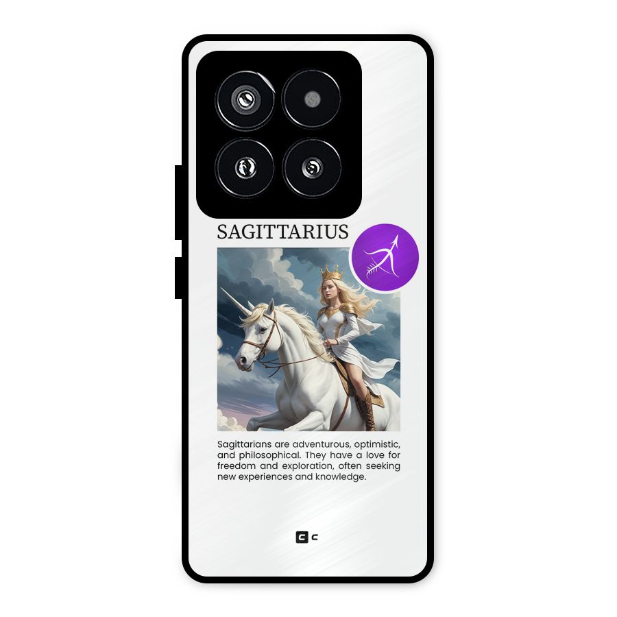 Sparkling Sagittarius Metal Back Case for Xiaomi 14 Pro