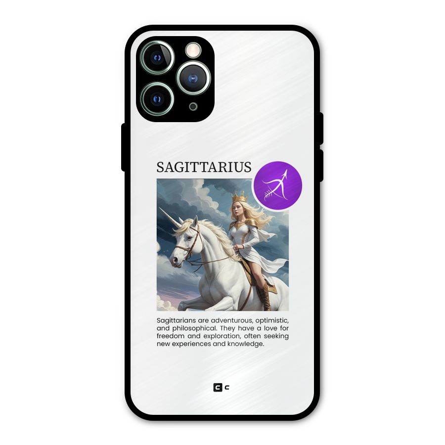 Sparkling Sagittarius Metal Back Case for iPhone 11 Pro Max