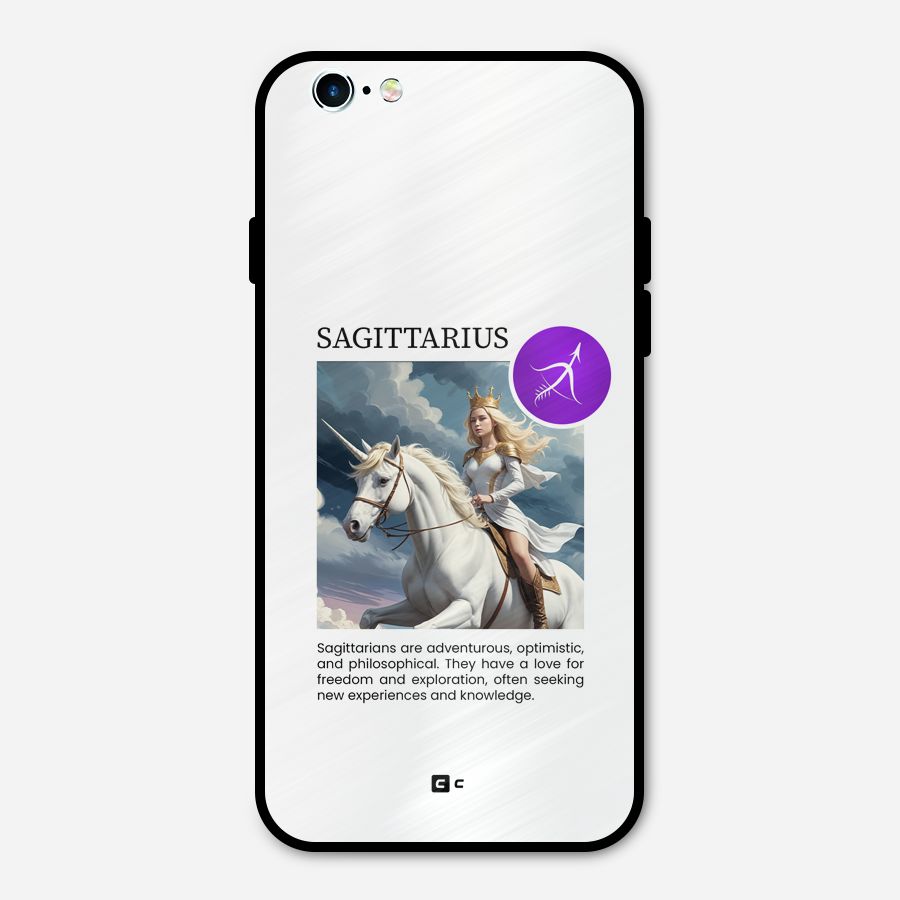 Sparkling Sagittarius Metal Back Case for iPhone 6 6s