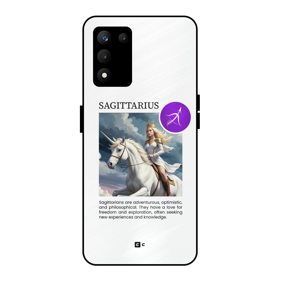 Sparkling Sagittarius Metal Back Case for realme 9 5G SE