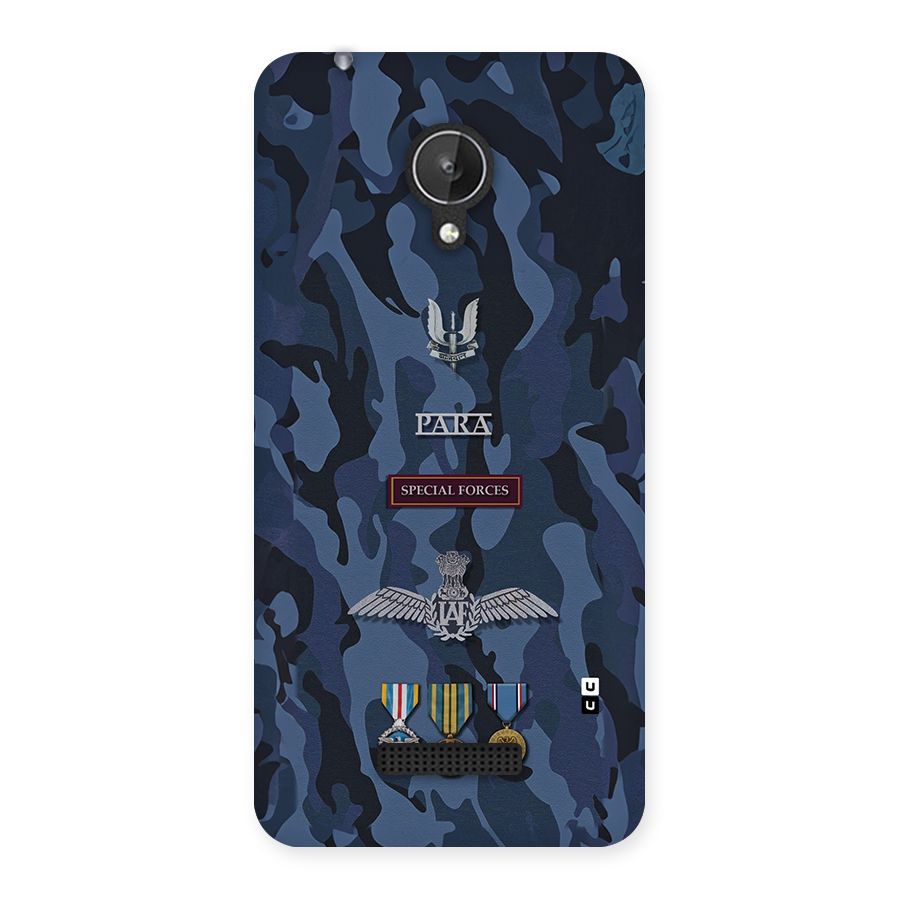 Special Forces Badge Back Case for Canvas Spark Q380