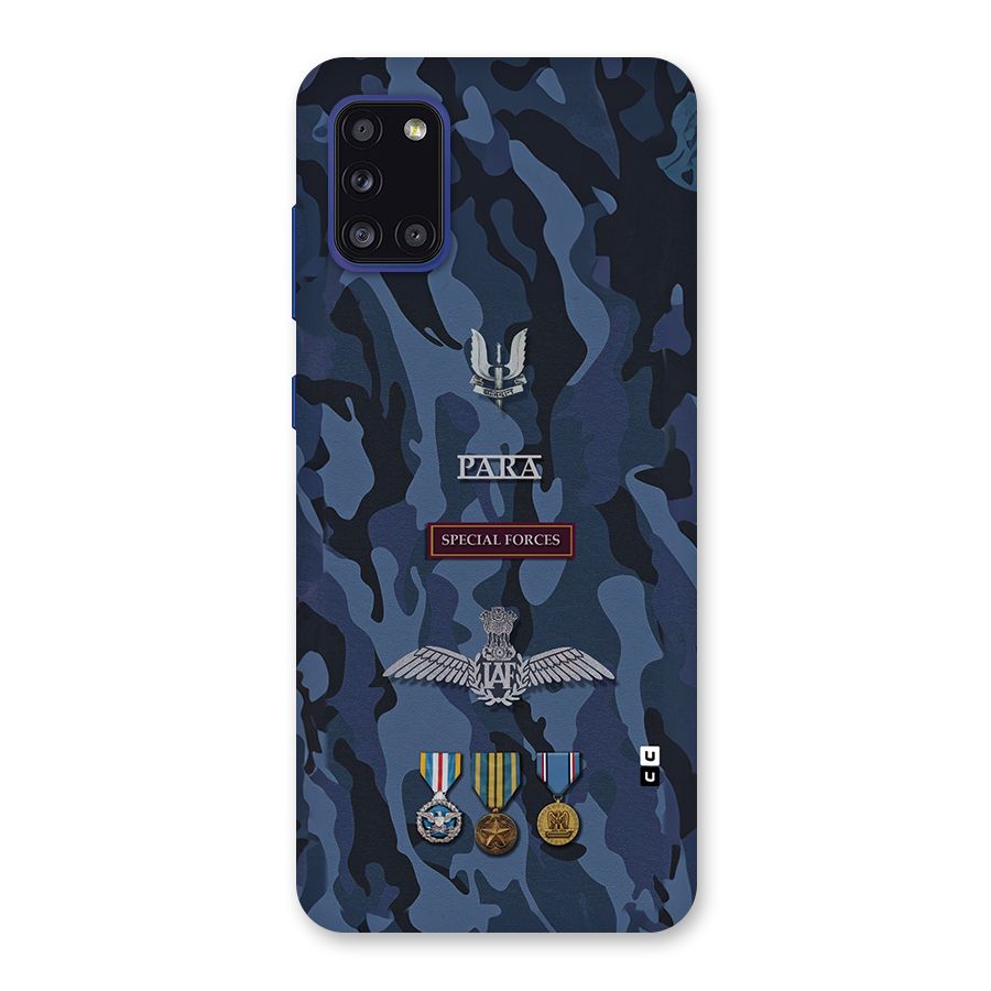 Special Forces Badge Back Case for Galaxy A31
