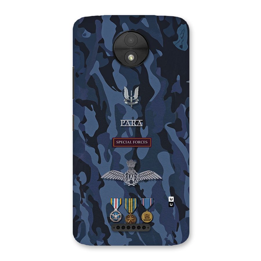 Special Forces Badge Back Case for Moto C