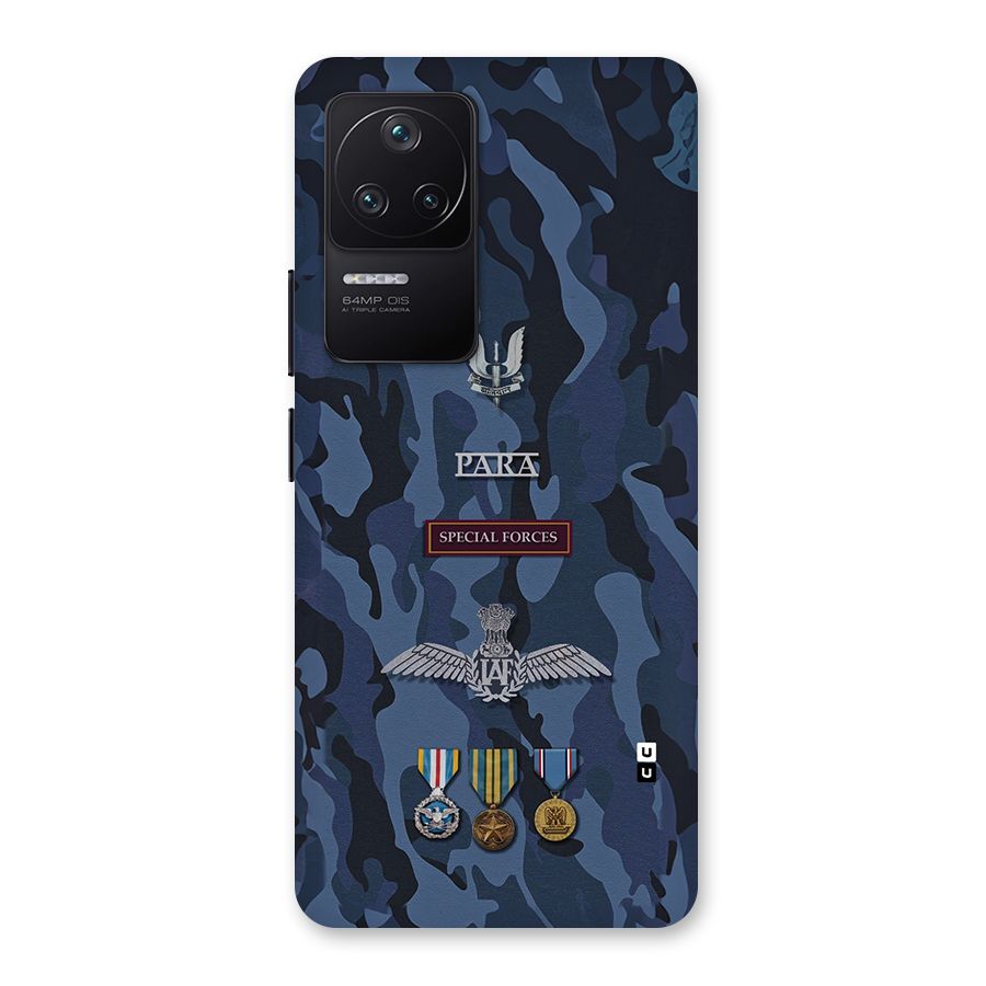 Special Forces Badge Back Case for Poco F4 5G
