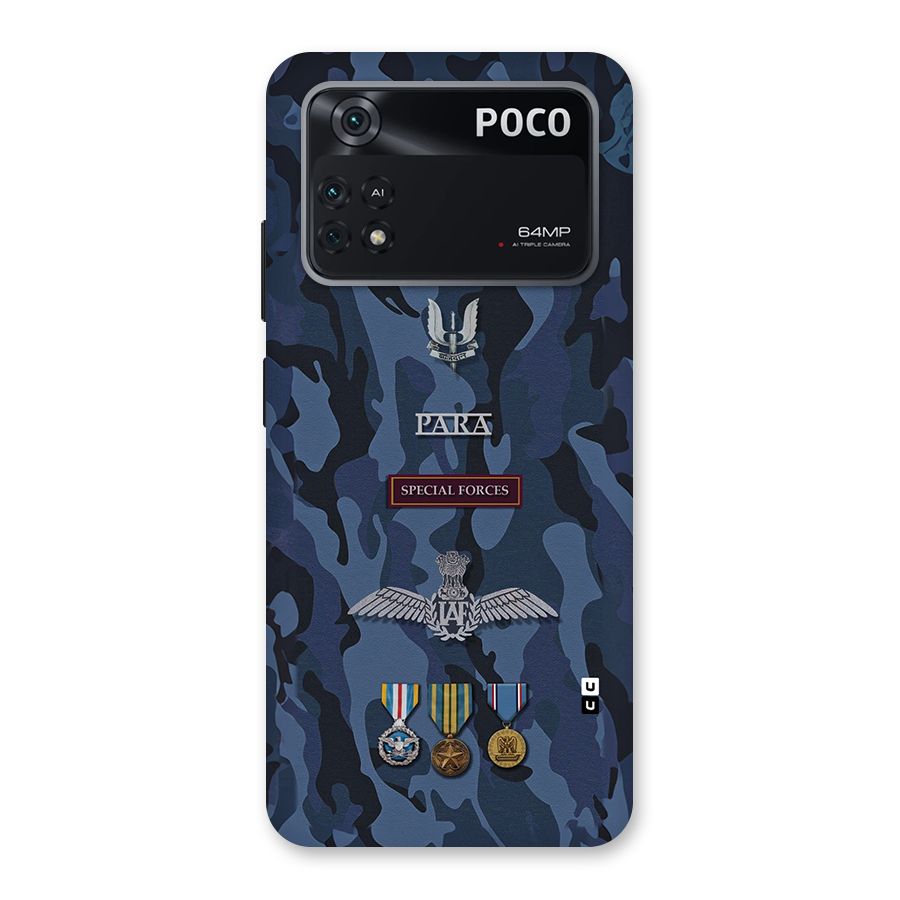 Special Forces Badge Back Case for Poco M4 Pro 4G