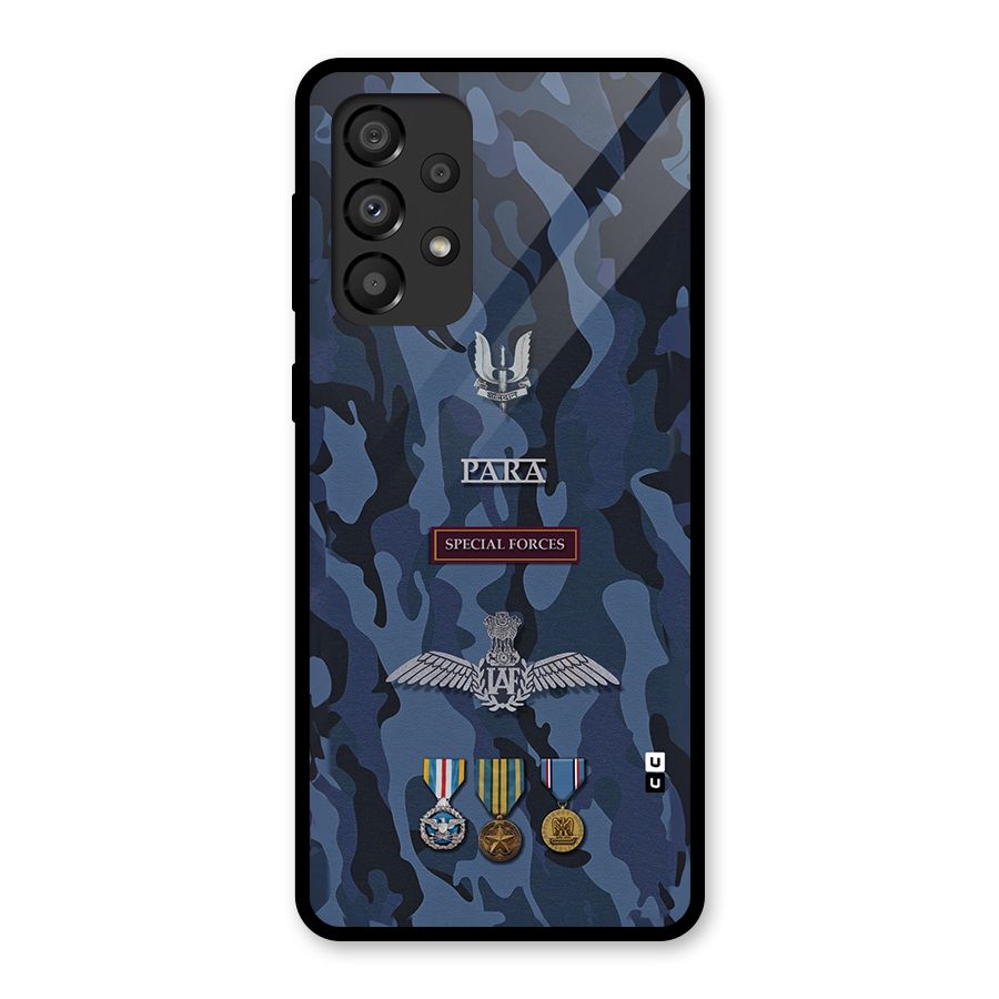 Special Forces Badge Glass Back Case for Galaxy A33 5G