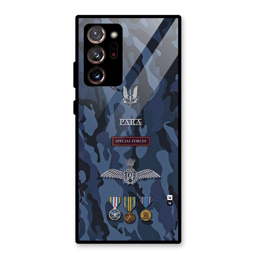 Special Forces Badge Glass Back Case for Galaxy Note 20 Ultra