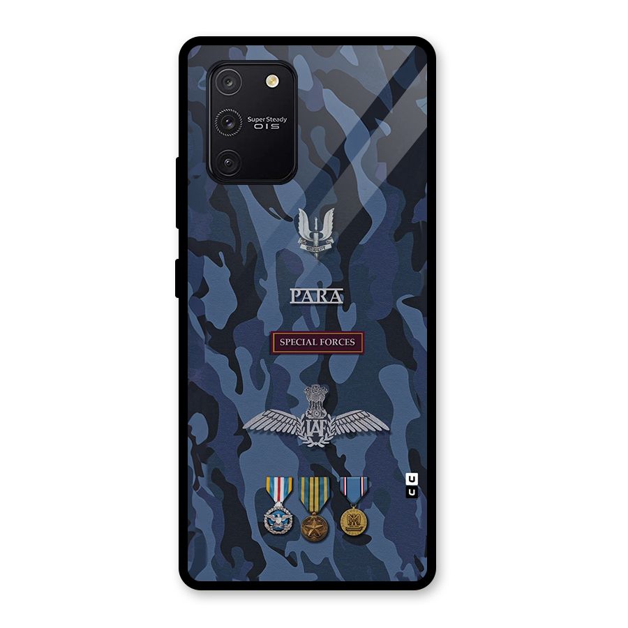 Special Forces Badge Glass Back Case for Galaxy S10 Lite