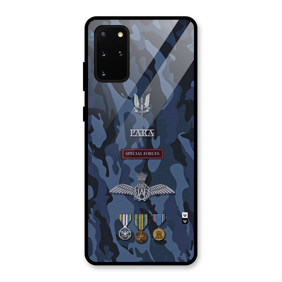 Special Forces Badge Glass Back Case for Galaxy S20 Plus