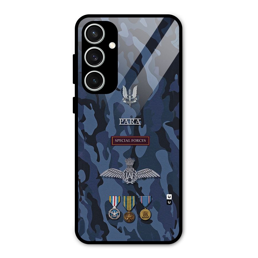 Special Forces Badge Glass Back Case for Galaxy S23 FE