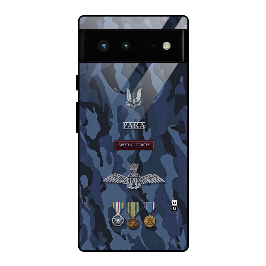 Special Forces Badge Glass Back Case for Google Pixel 6