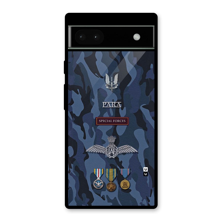 Special Forces Badge Glass Back Case for Google Pixel 6a