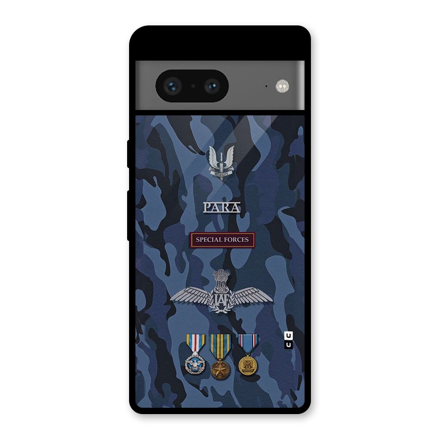 Special Forces Badge Glass Back Case for Google Pixel 7