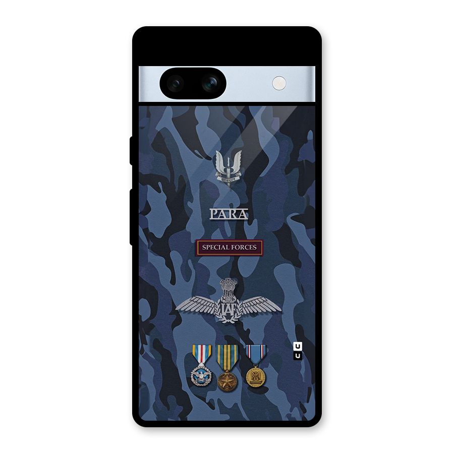 Special Forces Badge Glass Back Case for Google Pixel 7a