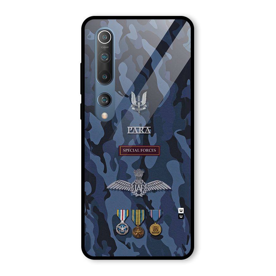 Special Forces Badge Glass Back Case for Mi 10