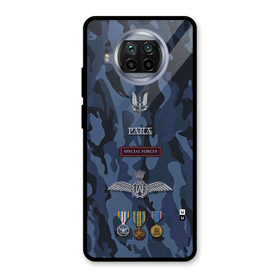 Special Forces Badge Glass Back Case for Mi 10i