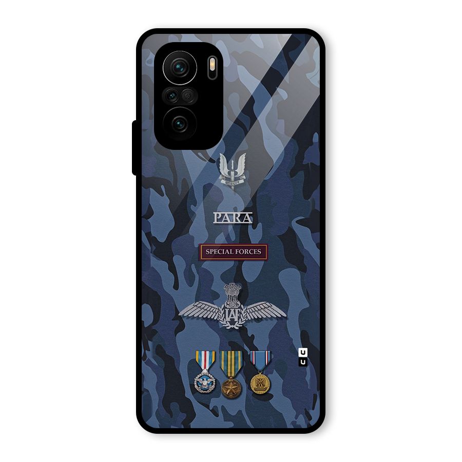 Special Forces Badge Glass Back Case for Mi 11X Pro