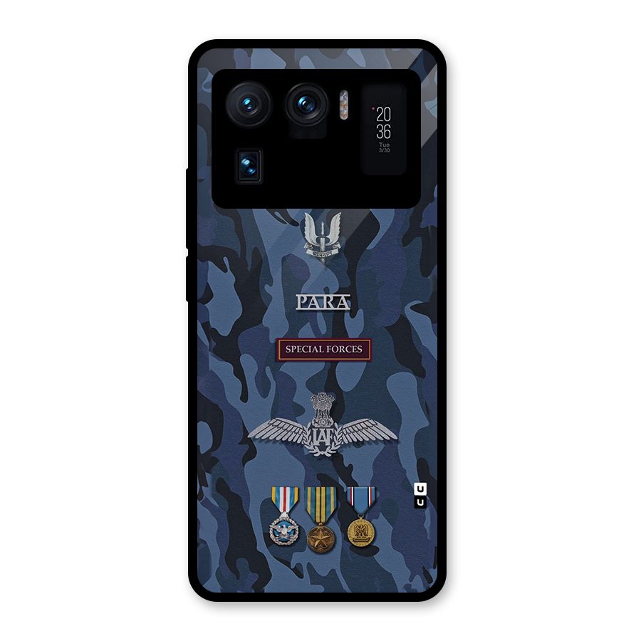 Special Forces Badge Glass Back Case for Mi 11 Ultra