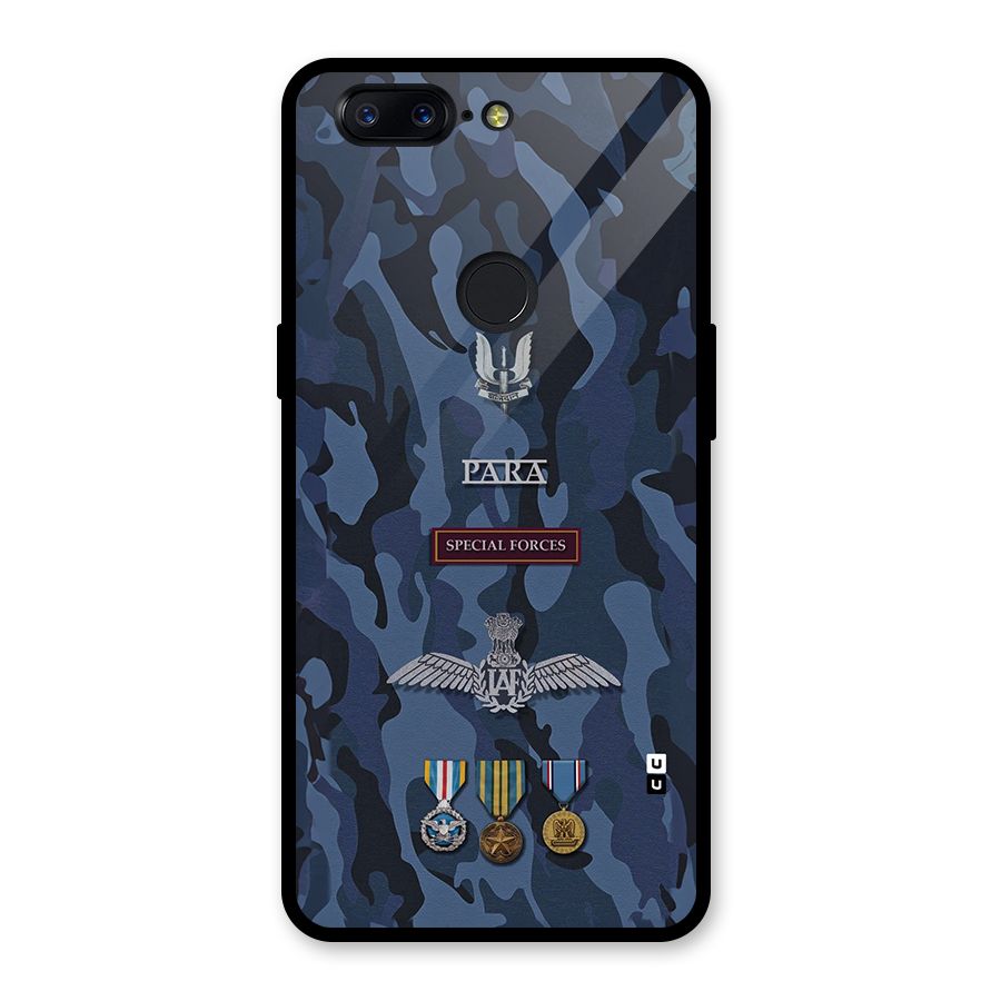 Special Forces Badge Glass Back Case for OnePlus 5T