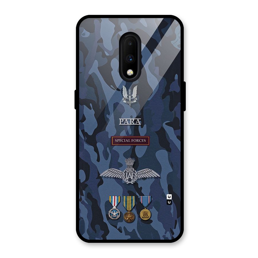 Special Forces Badge Glass Back Case for OnePlus 7