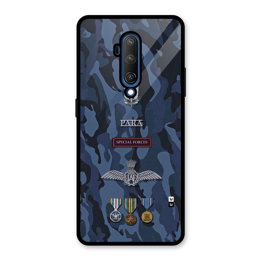 Special Forces Badge Glass Back Case for OnePlus 7T Pro